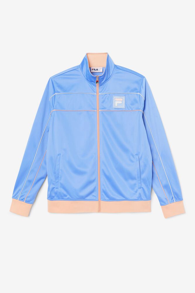 Fila Jacket Mens Blue Wayan Track - Ireland 25986-PBEV